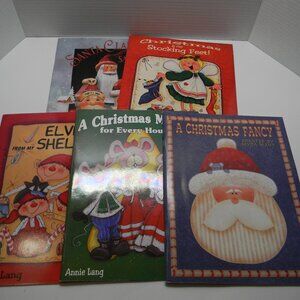 Tole Painting Instructional Patterns Annie Lang Christmas Lot of 5 Art Sampler